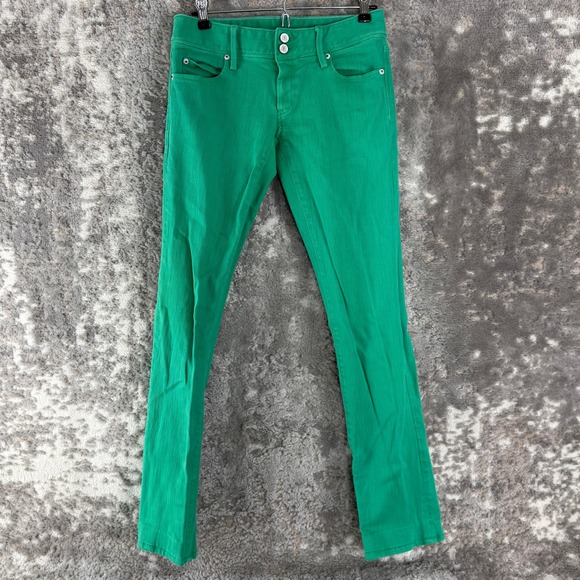 Lilly Pulitzer Denim - Lilly Pulitzer Size 0 Worth Straight Leg Denim Jeans Green‎ Womens